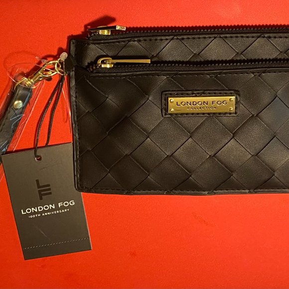 London Fog 100th Anniversary Danica Woven Double Zip Wristlet Wallet -RV $98- - Picture 3 of 4